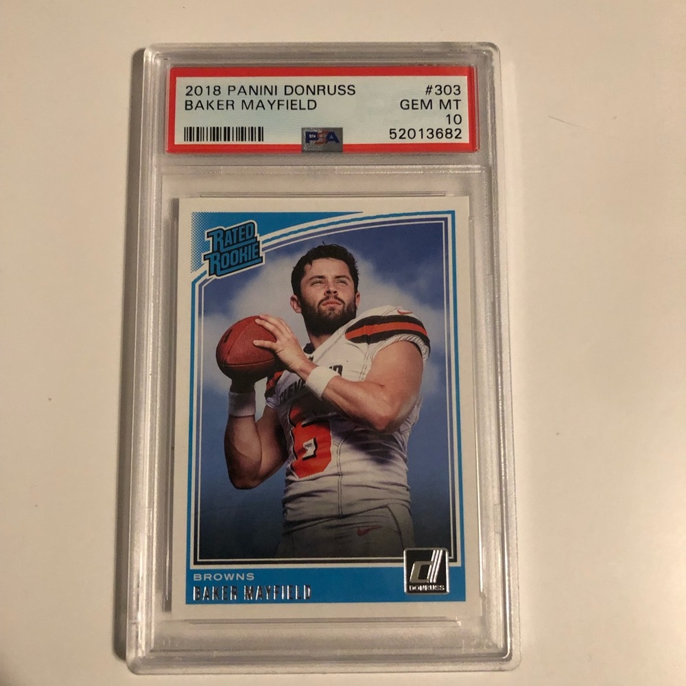 2018 Panini Donruss Baker Mayfield Rookie Card